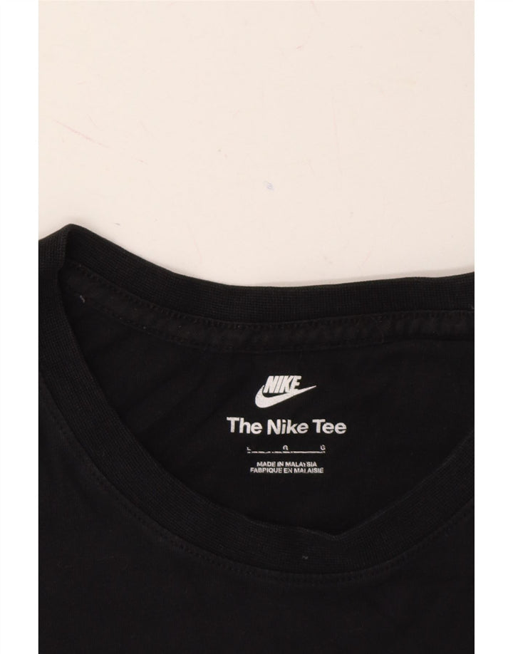 NIKE Mens T-Shirt Top Large Black Cotton Vintage Nike and Second-Hand Nike from Messina Hembry 