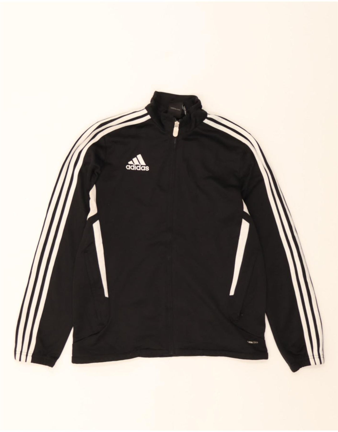 ADIDAS Boys Climacool Tracksuit Top Jacket 13-14 Years Black Colourblock Vintage Adidas and Second-Hand Adidas from Messina Hembry 