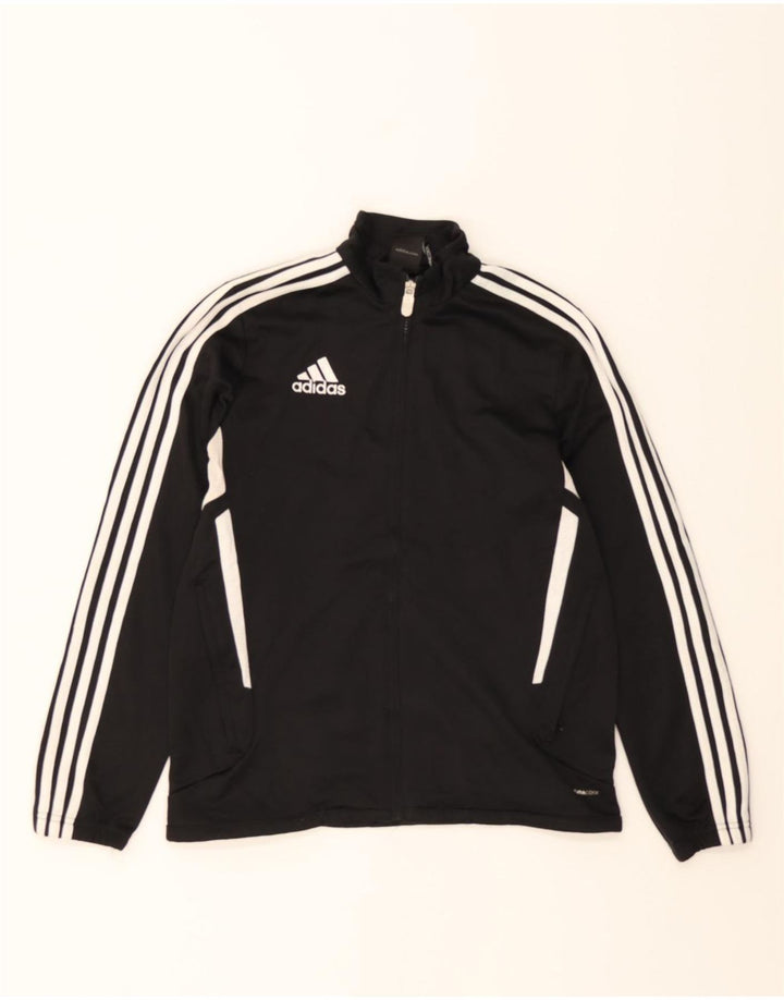 ADIDAS Boys Climacool Tracksuit Top Jacket 13-14 Years Black Colourblock Vintage Adidas and Second-Hand Adidas from Messina Hembry 