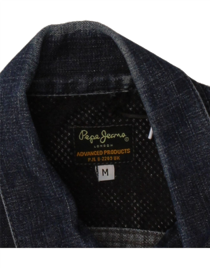 PEPE JEANS Mens Denim Jacket UK 38 Medium Navy Blue Cotton Vintage PEPE Jeans and Second-Hand PEPE Jeans from Messina Hembry 