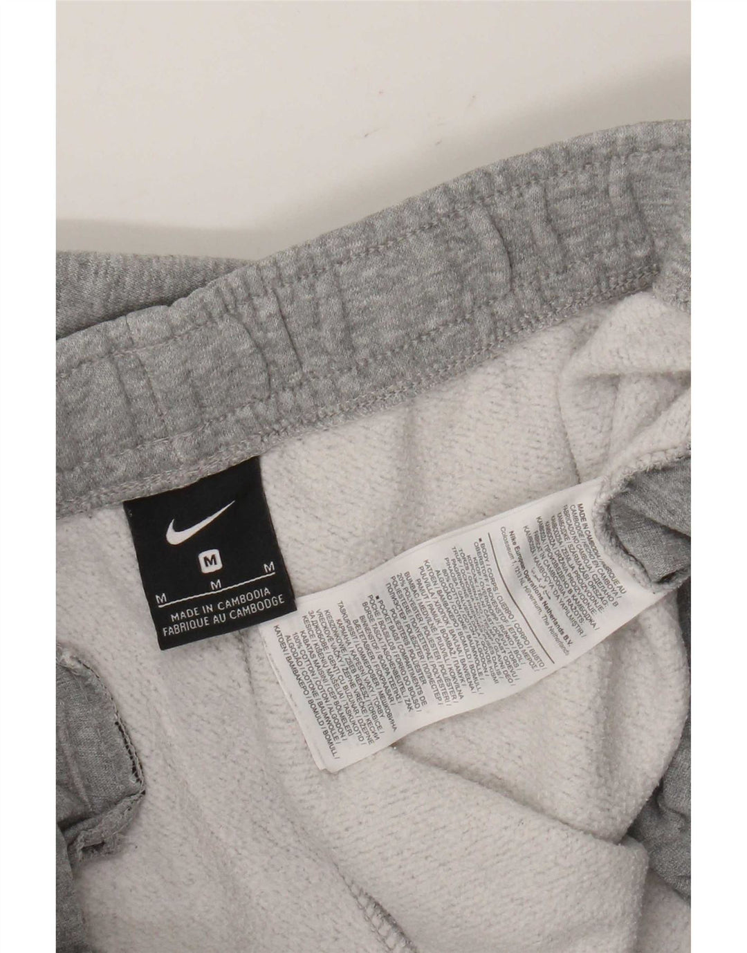 Nike Mens Tracksuit Trousers Joggers Medium  Grey Cotton