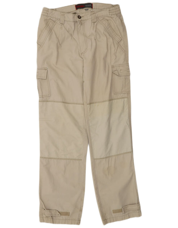 Slam Mens Straight Cargo Windbreaker Trousers IT 46 Small W32 L33 Beige