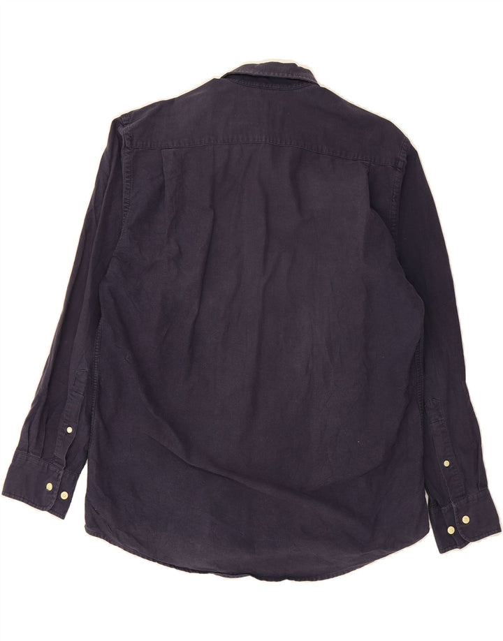 NAUTICA Mens Shirt Medium Navy Blue Cotton Vintage Nautica and Second-Hand Nautica from Messina Hembry 