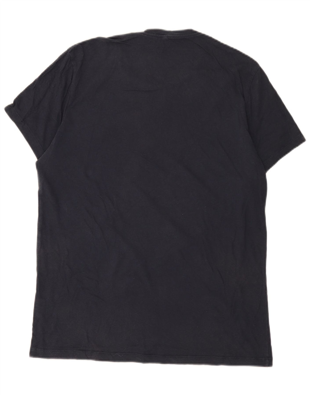 Jack Wills Herren-T-Shirt-Oberteil aus mittelblauer Baumwolle in Marineblau