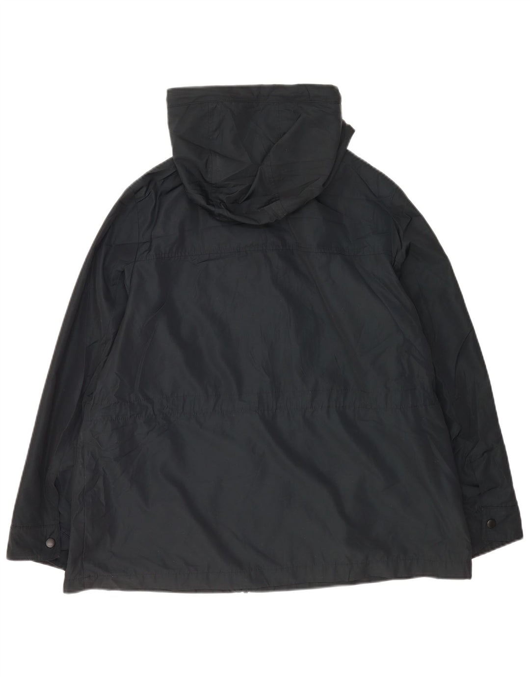 Marks & Spencer Womens Hooded Oversized Rain Jacket UK 18 XL Navy Blue