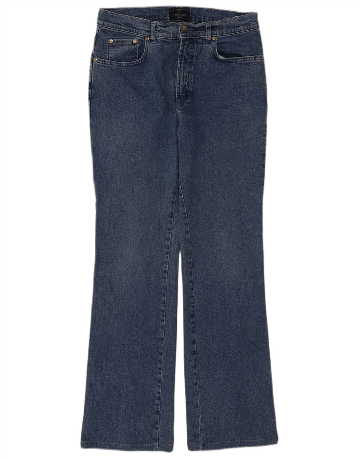 TRUSSARDI Womens Bootcut Jeans W28 L28 Blue Cotton