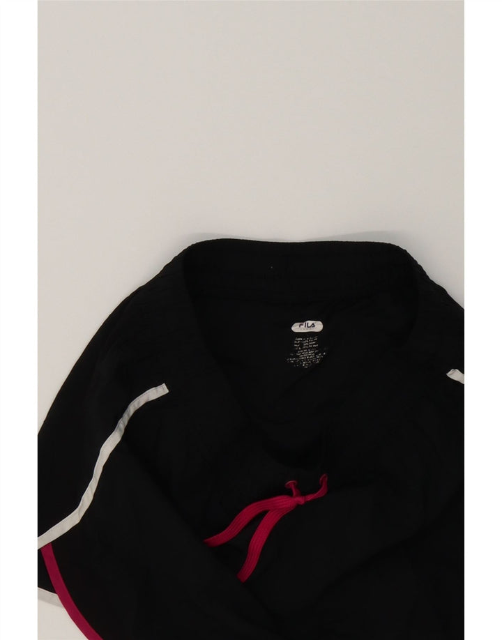 FILA Womens Sport Shorts UK 12 Medium Black Vintage Fila and Second-Hand Fila from Messina Hembry 
