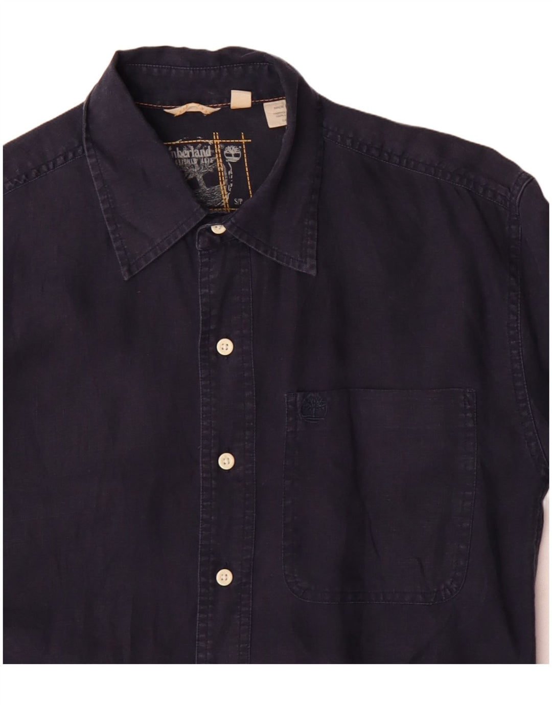 Timberland Mens Shirt Small Navy Blue