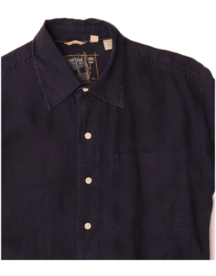 Timberland Mens Shirt Small Navy Blue