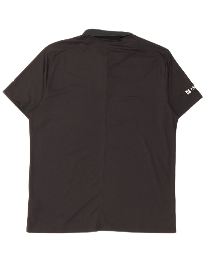 Nike Mens Dri Fit Polo Shirt Large Black Polyester