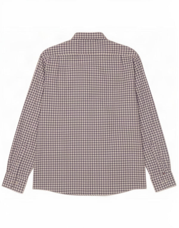 Tommy Hilfiger Chemise Homme Taille 16 1/2 Grand Coton à Carreaux Blanc