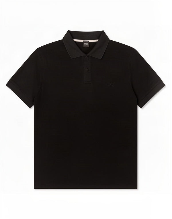 Camisa polo masculina Hugo Boss Regular Fit 2XL algodão preto