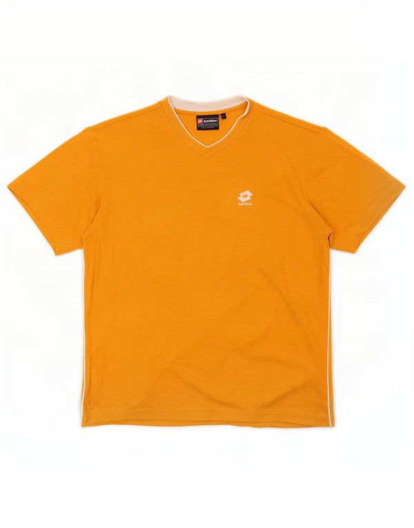 Lotto Herren T-Shirt Top XL Orange Baumwolle