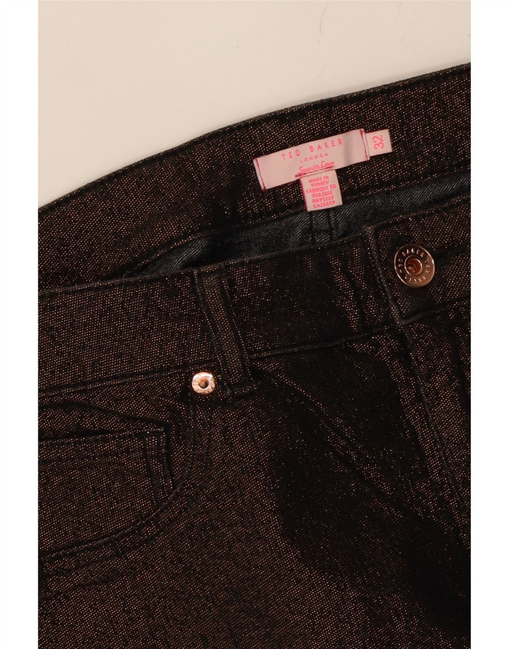 TED BAKER Womens Slim Jeans W32 L29 Brown Cotton Vintage Ted Baker and Second-Hand Ted Baker from Messina Hembry 