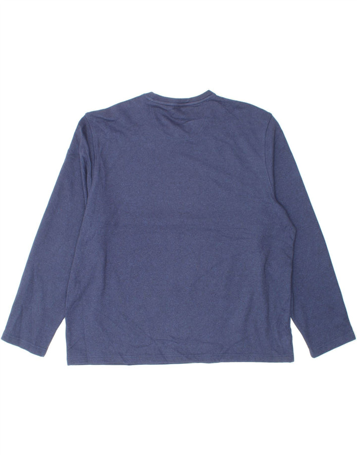 IZOD Mens Top Long Sleeve 2XL Navy Blue Polyester Vintage Izod and Second-Hand Izod from Messina Hembry 