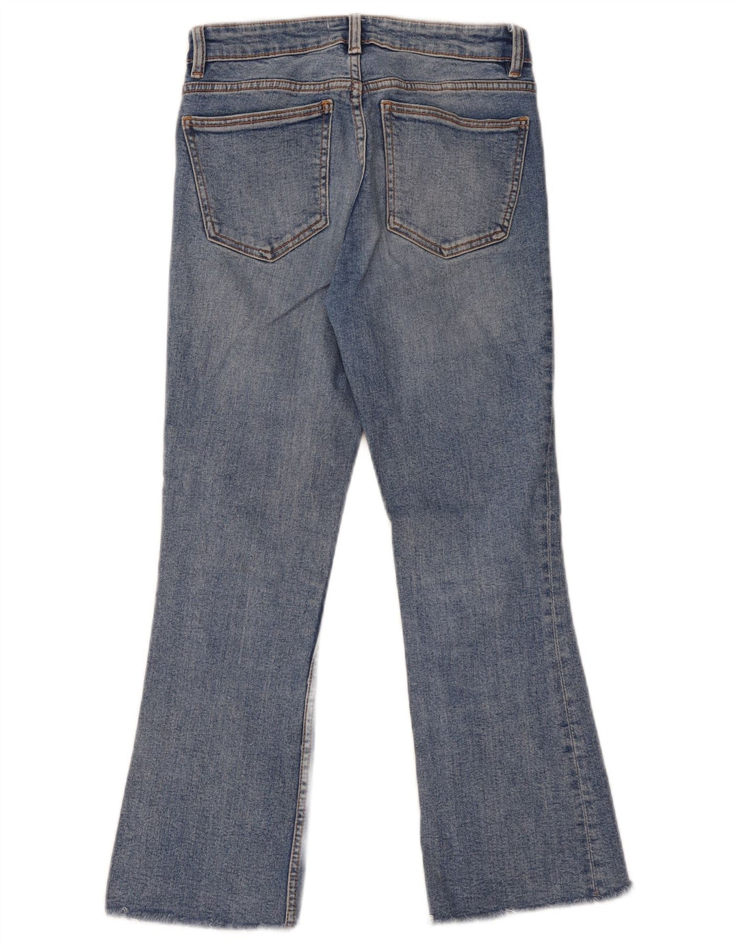 Zara Womens Flared Jeans EU 38 Small W28 L25 Blue Cotton