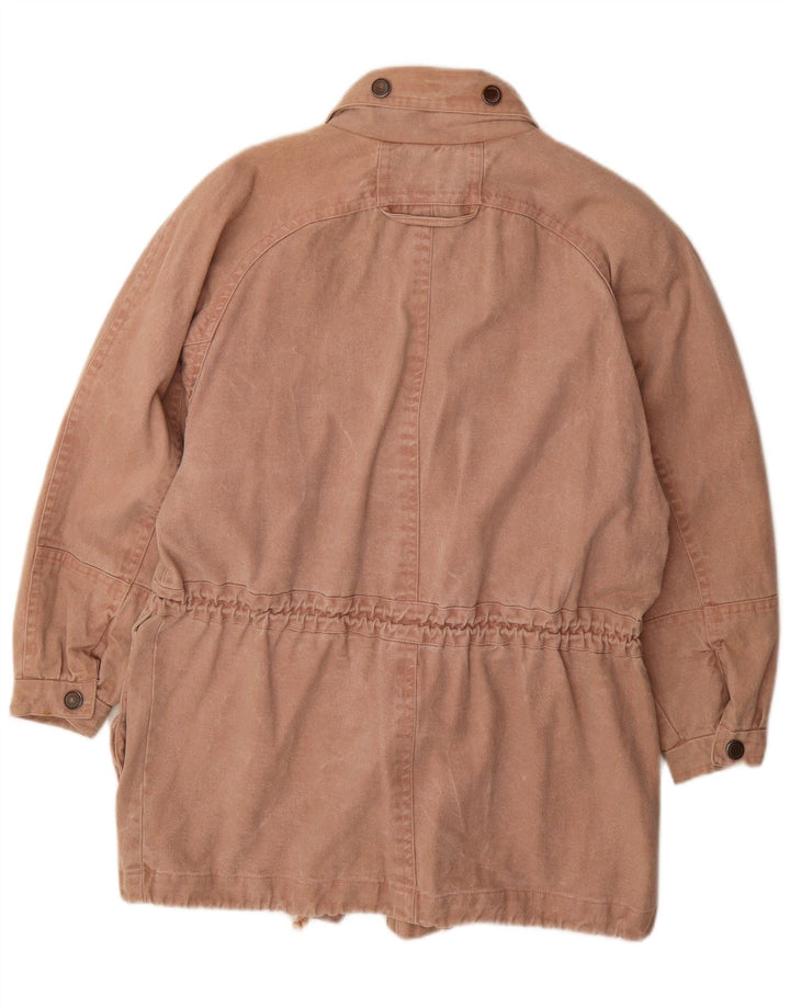 SCHERER Womens Windbreaker Coat EU 40 Medium Pink Cotton