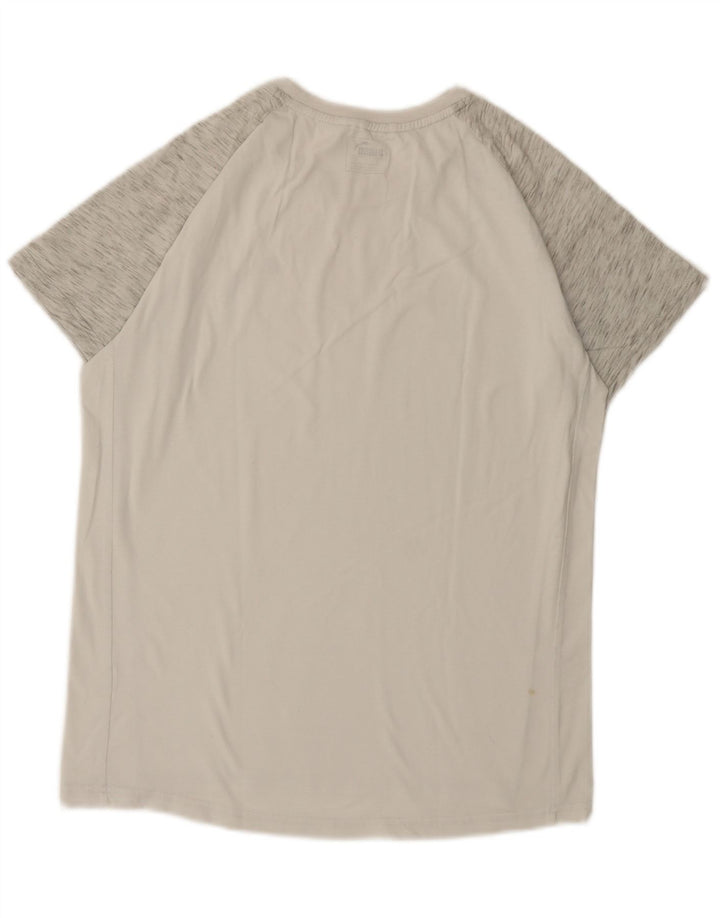 Puma Mens T-Shirt Top Medium White Flecked