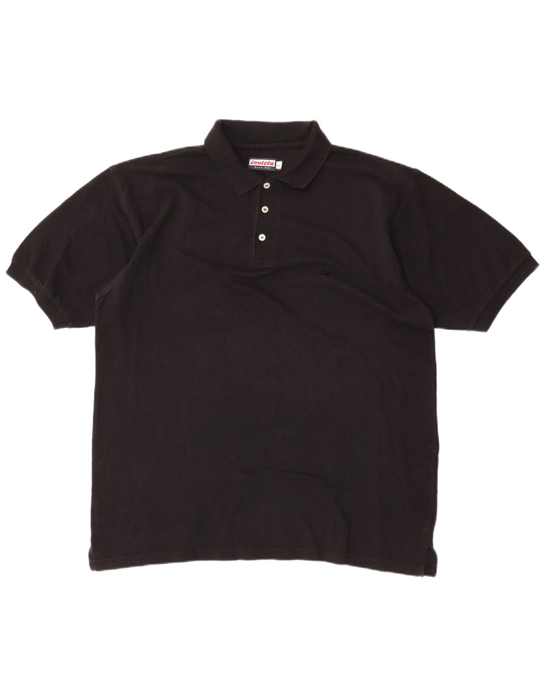 Invicta Mens Polo Shirt 2XL Black Cotton