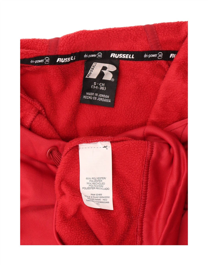 RUSSELL ATHLETIC Mens Hoodie Jumper Size 34/36 Small Red Polyester Vintage Russell Athletic and Second-Hand Russell Athletic from Messina Hembry 