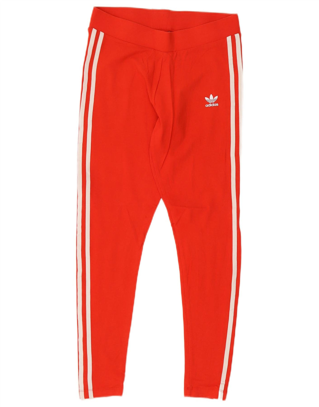 ADIDAS Womens Leggings UK 12 Medium  Red Cotton