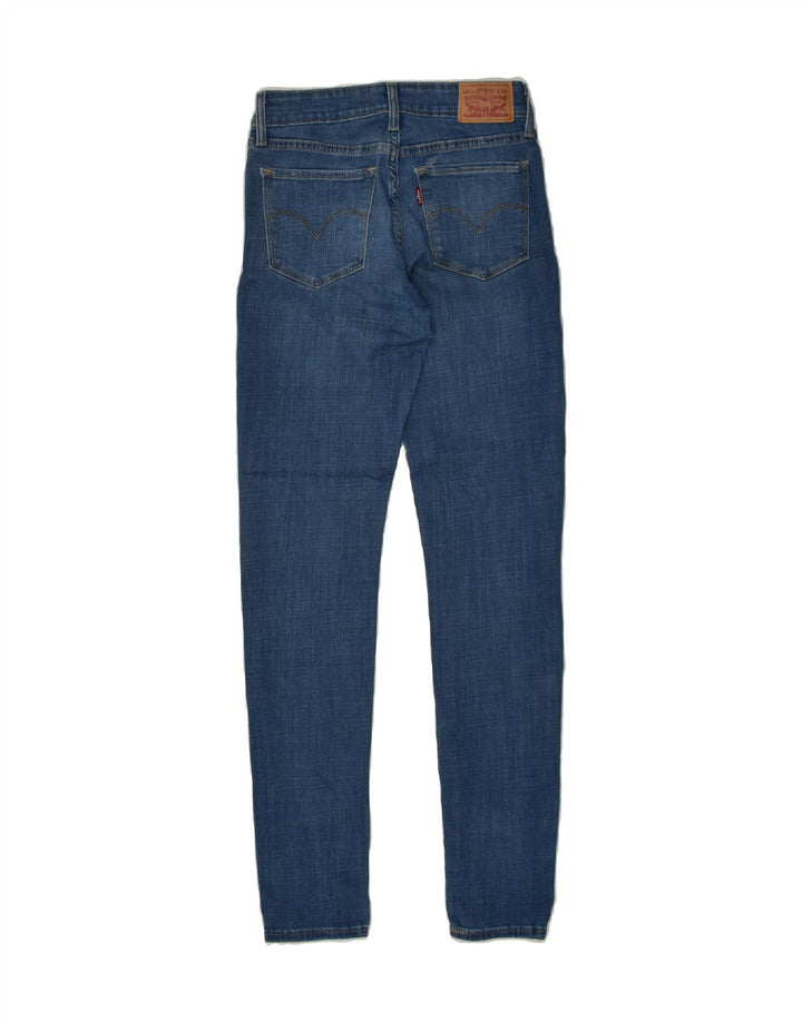 LEVI'S Womens 711 Skinny Jeans W26 L30  Blue Cotton | Vintage Levi's | Thrift | Second-Hand Levi's | Used Clothing | Messina Hembry 