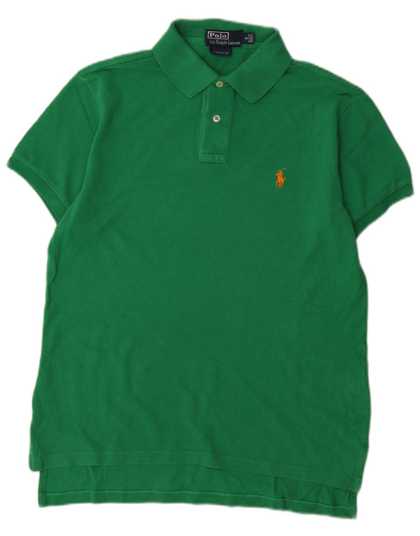 Camicia Polo Ralph Lauren da uomo su misura piccola in cotone verde