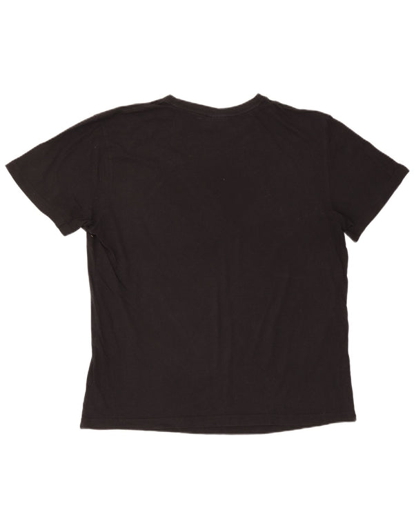 Kappa Herre T-Shirt Top 2XL Sort Bomuld