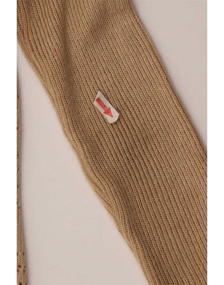 Vintage Womens Cardigan Sweater IT 44 Medium Beige Angora