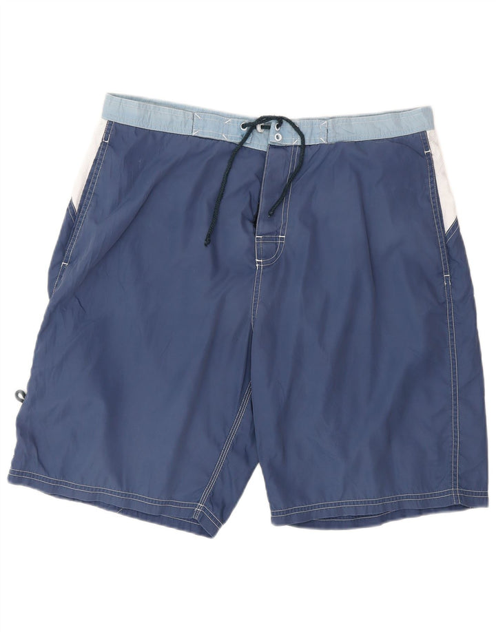 Fila Mens Graphic Swimming Shorts Medium  Blue Colourblock