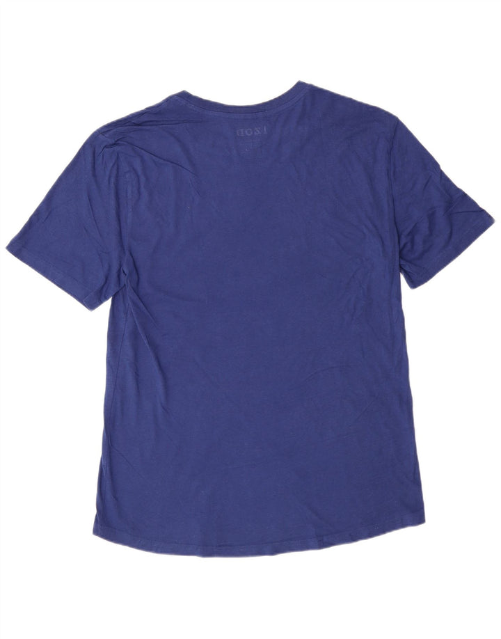 Ανδρικό T-Shirt Izod Top από μεσαίο μπλε βαμβακερό