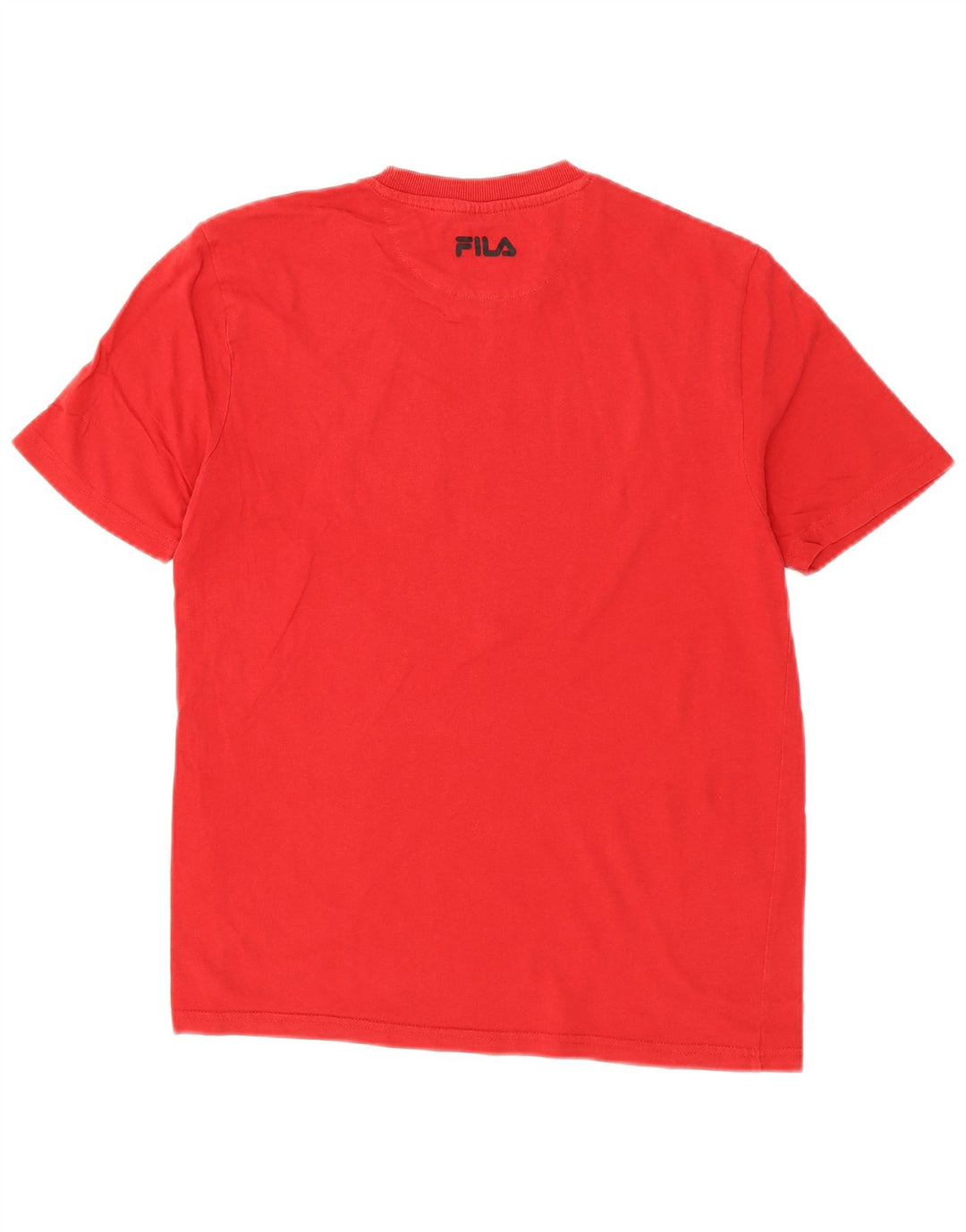 Fila Mens Graphic T-Shirt Top Small Red Cotton
