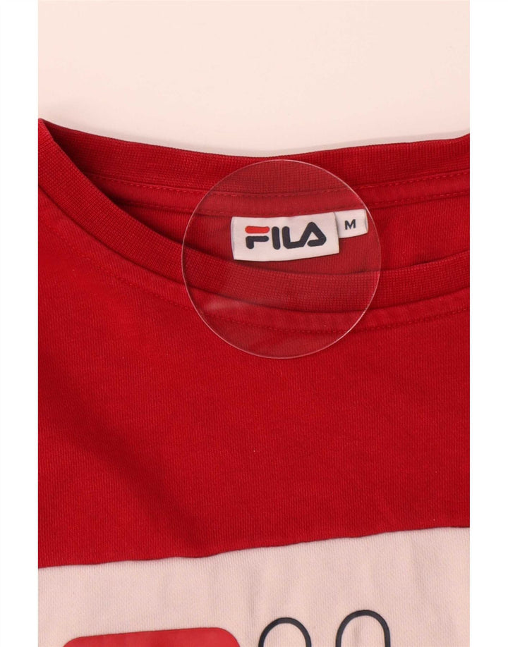 Fila Dame Sweatshirt Jumper UK 14 Medium Flerfarvet Colourblock