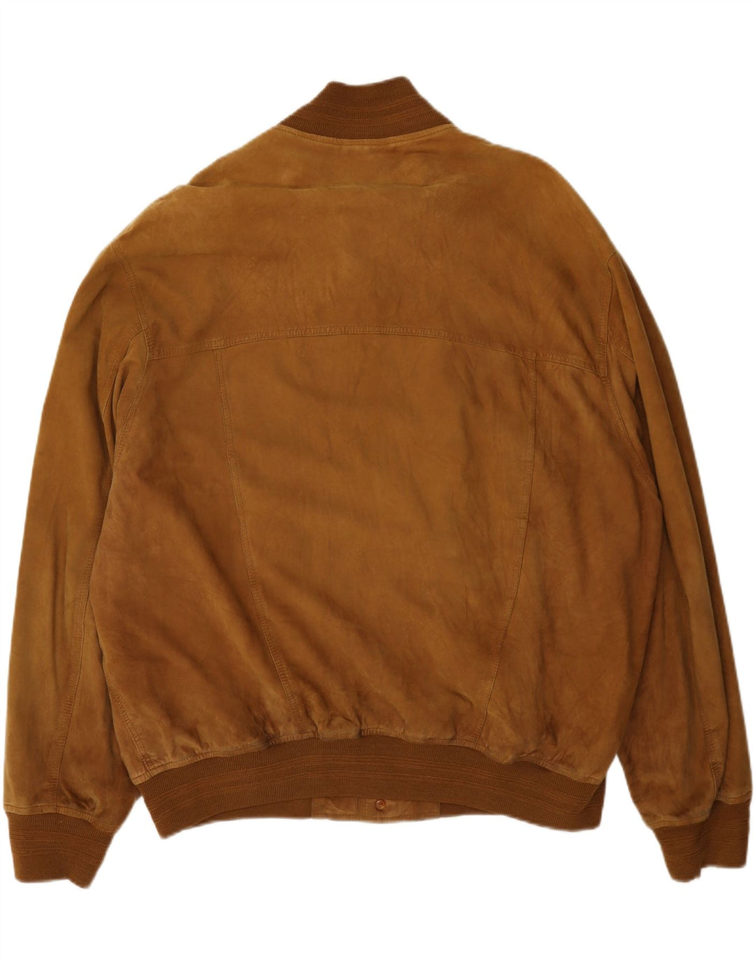 Vintage Mens Suede Bomber Jacket UK 42 XL Beige