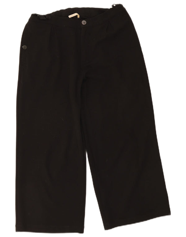 Liu Jo Calças capri retas meninas 15-16 anos W30 L23 poliéster preto