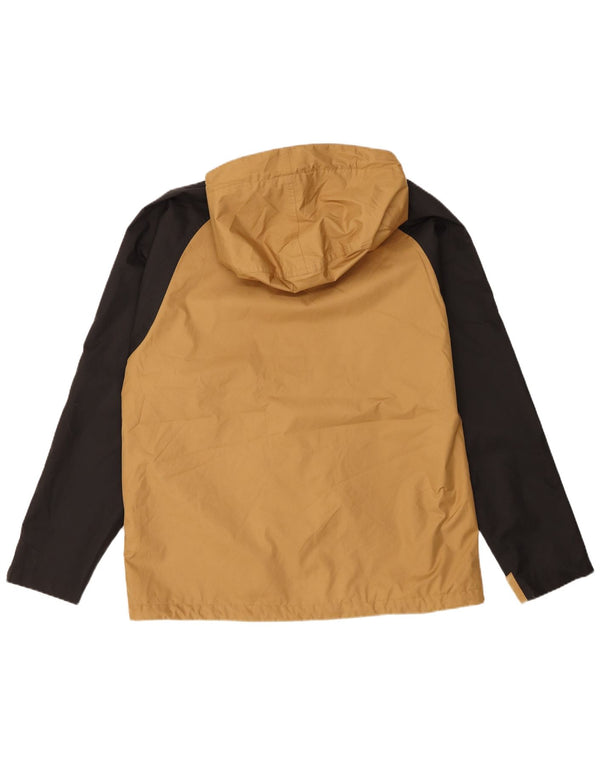 The North Face Mens Hooded Windbreaker Jacket UK 40 Large Beige Colourblock