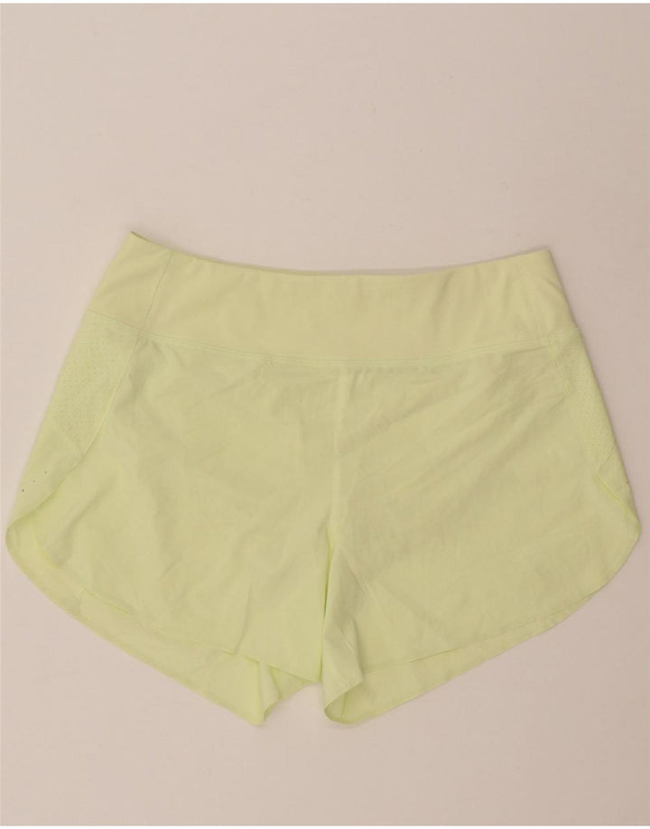 ATHLETA Womens Sport Shorts UK 14 Medium Yellow Polyester Vintage Athleta and Second-Hand Athleta from Messina Hembry 