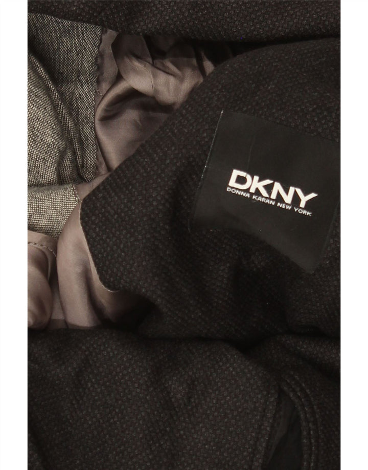 Dkny Mens 2 Button Blazer Jacket UK 38 Medium Black Wool