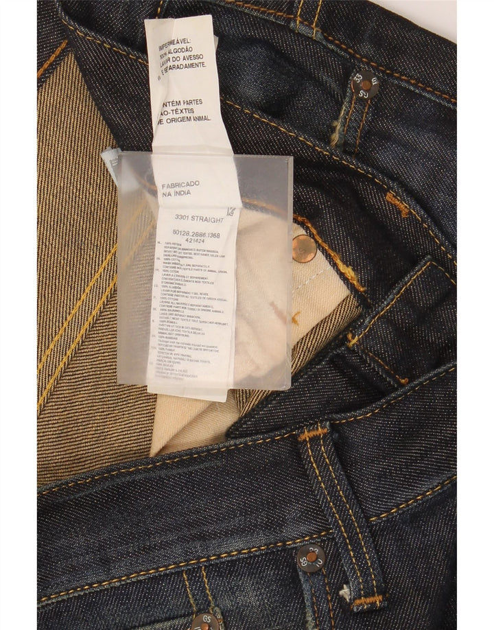 G-Star Herren 3301 Straight Jeans W34 L34 Blau