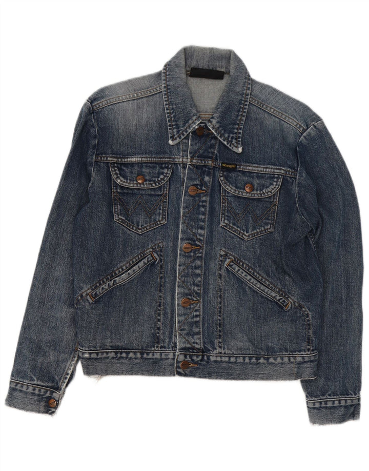 Wrangler Womens Denim Jacket UK 14 Medium Blue Cotton