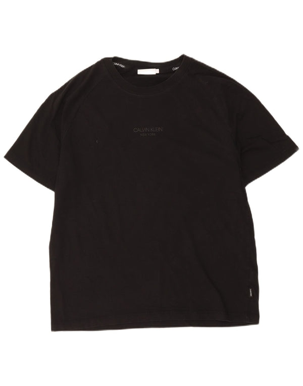 T-shirt damski Calvin Klein Top UK 18 XL, czarny, bawełniany