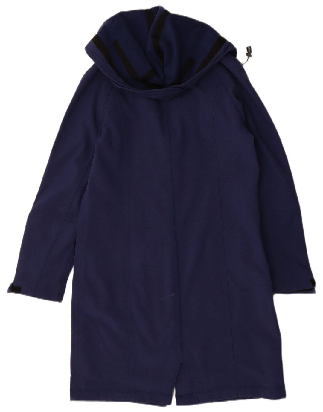 Marks & Spencer Womens Hooded Raincoat UK 14 Medium Navy Blue
