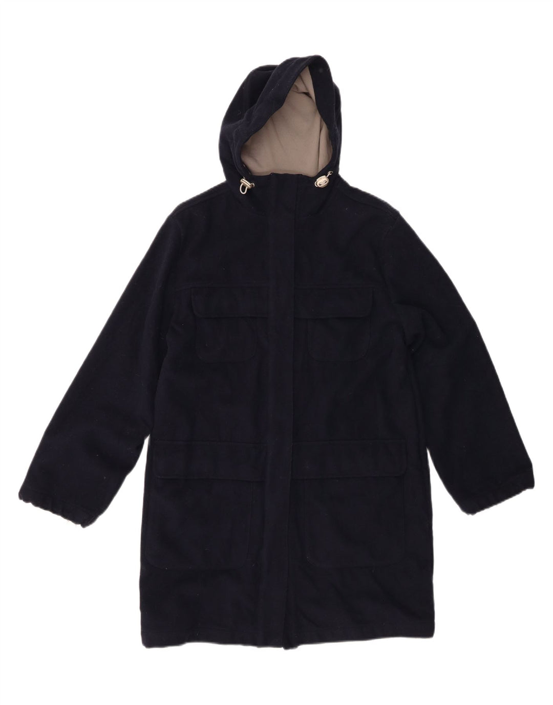 Sergio Tacchini Womens Windbreaker Coat UK 14 Medium Navy Blue Polyester