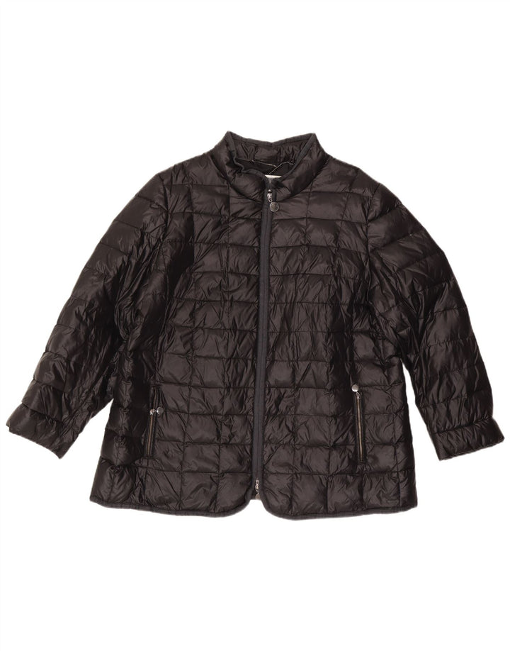 Perte by Krizia Veste matelassée pour femme UK 22 3XL Noir