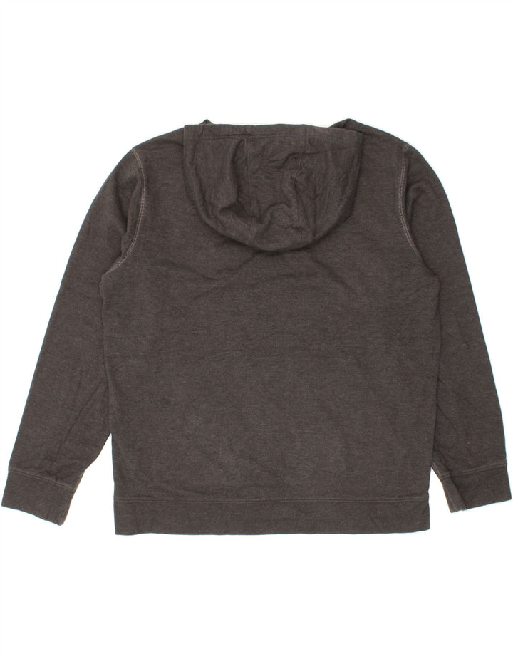 EDDIE BAUER Mens Hoodie Jumper Large Grey Cotton Vintage Eddie Bauer and Second-Hand Eddie Bauer from Messina Hembry 