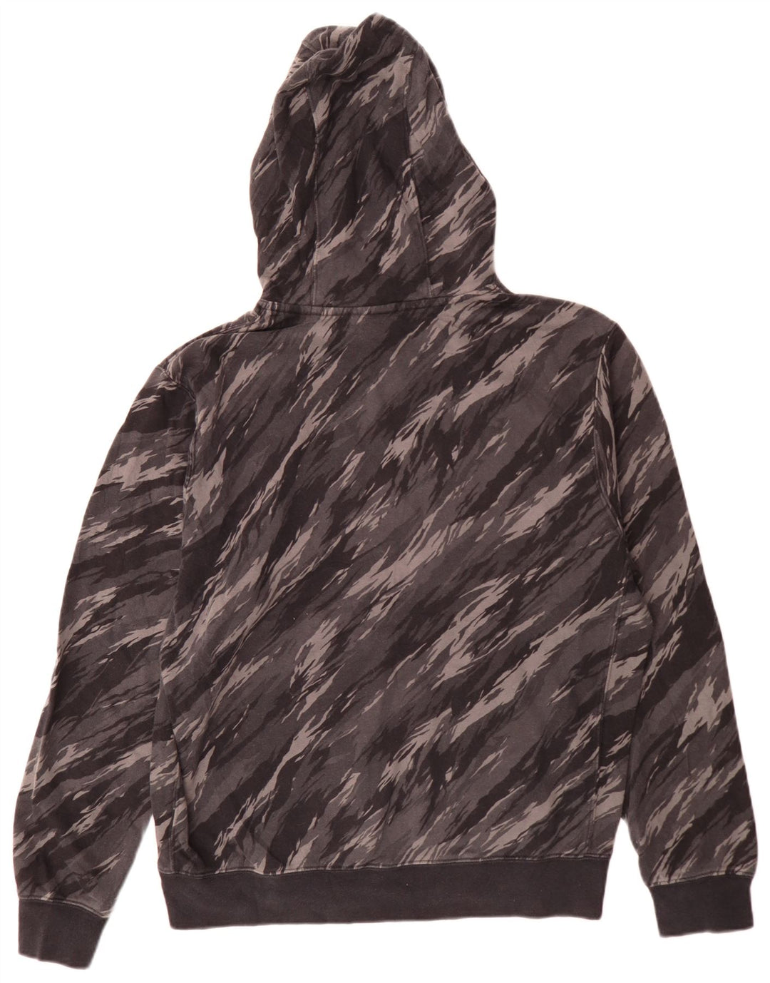 Nike Mens Hoodie Jumper Medium Grey Camouflage Cotton