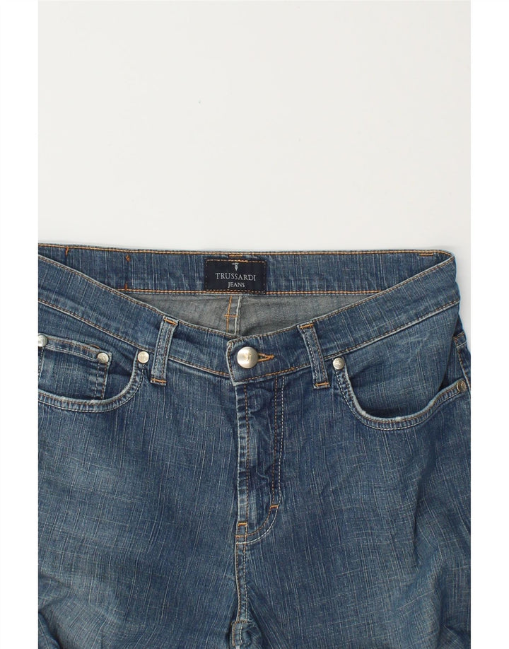 TRUSSARDI Womens Bootcut Jeans W27 L30  Blue Cotton Vintage Trussardi and Second-Hand Trussardi from Messina Hembry 