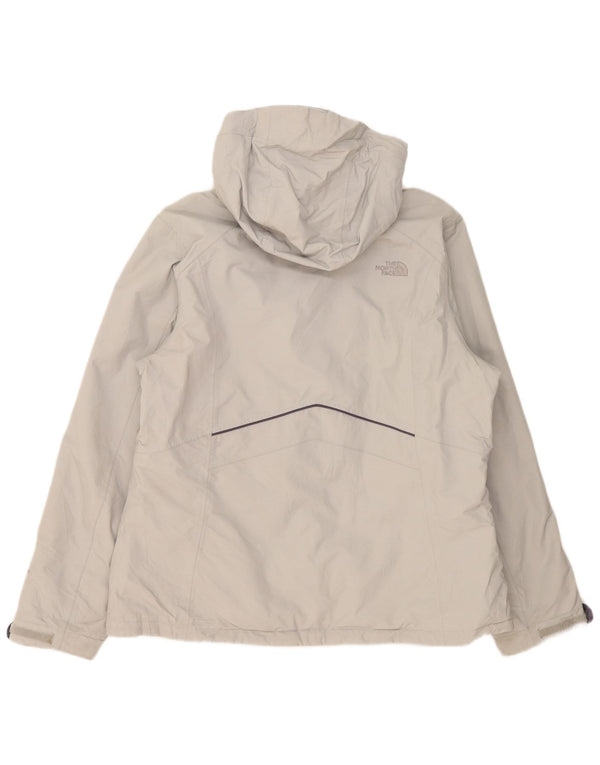 The North Face Dame Hyvent Hooded Windbreaker Jacket UK 18 XL Grå Nylon