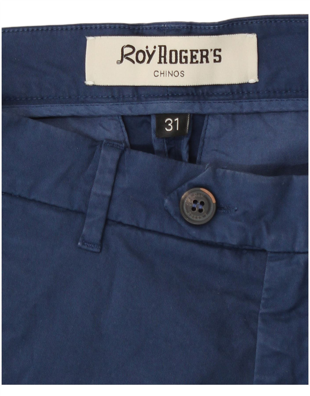 Roy Rogers Womens Chino Shorts W31 Medium  Navy Blue Cotton