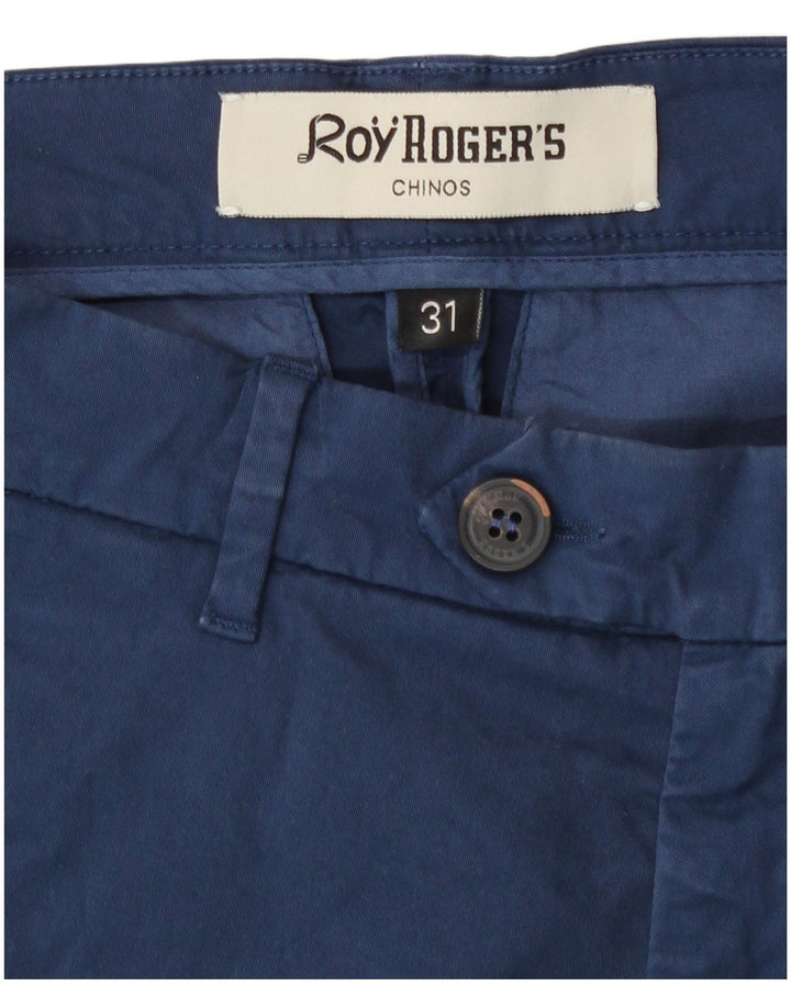 Roy Rogers Womens Chino Shorts W31 Medium  Navy Blue Cotton